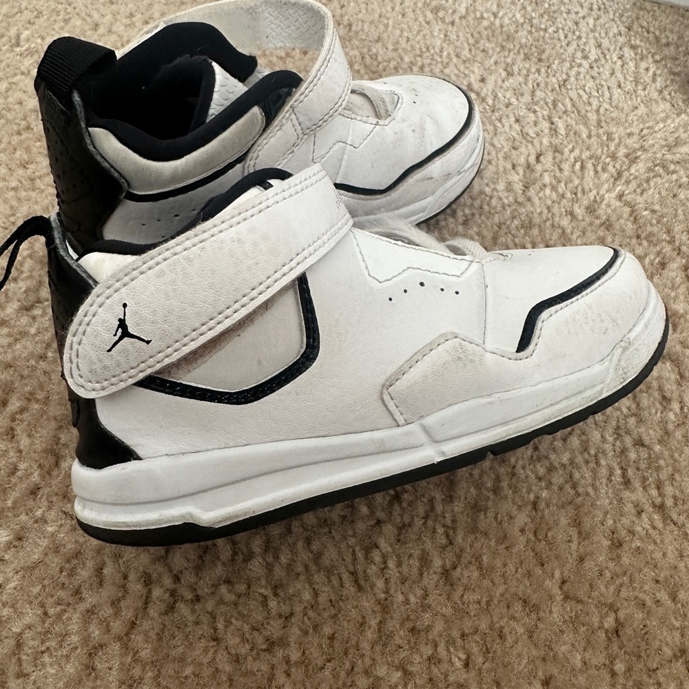 Jordan Kids' White and Black Sneakers